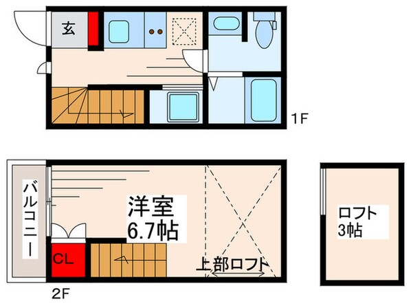 コンフォール小岩の物件間取画像